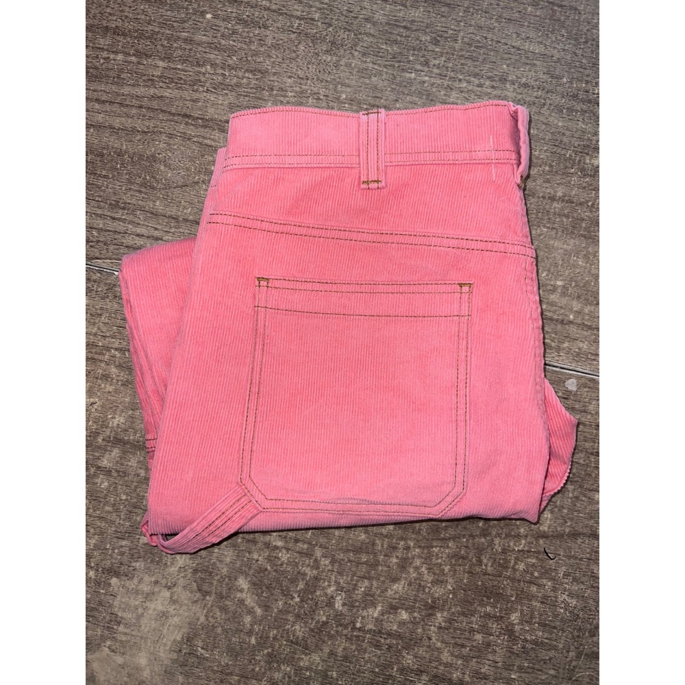 Urban Outfitters BDG Corduroy Carpenter Pants Coral Size 32 Grunge 90s Style - Picture 14 of 14